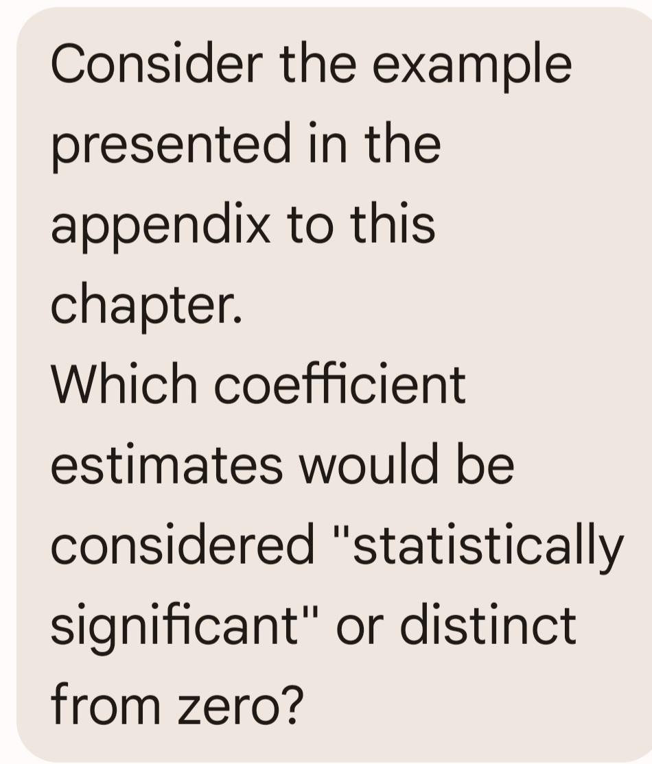  Consider the example presented in the appendix to this chapter. Which