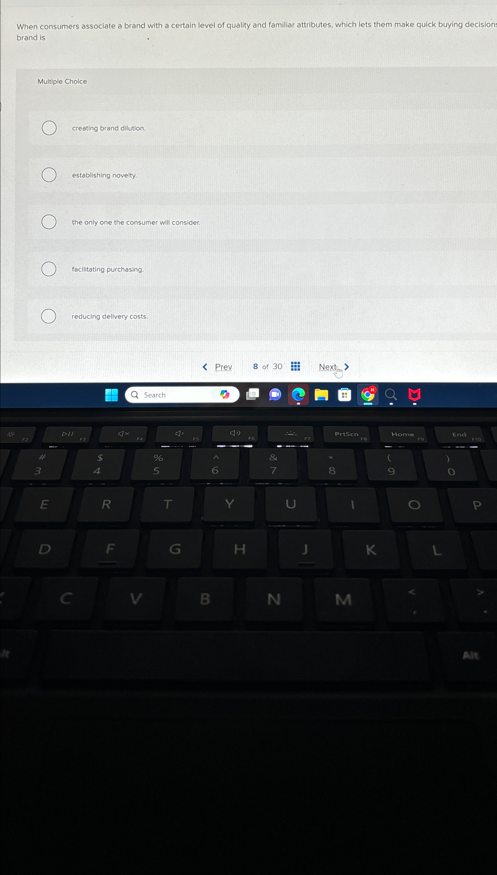  When consumers associate a brand with a certain level of quality