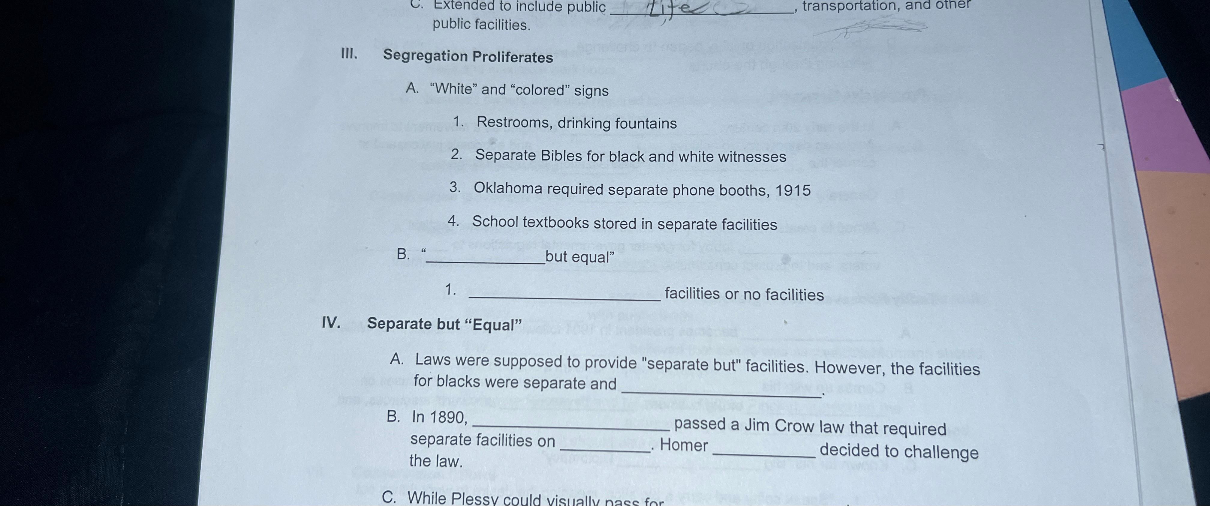  C. Extended to include public , transportation, and other public facilities.