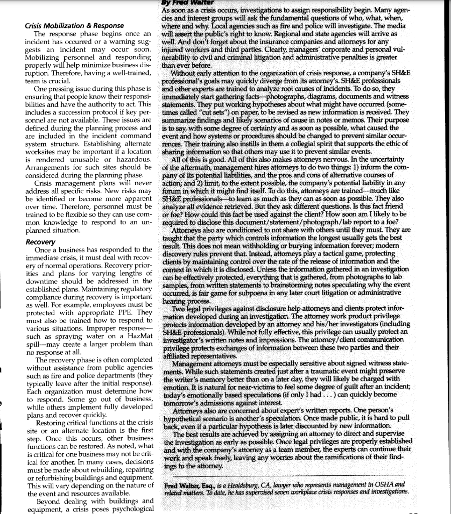 or disagree? What in your own experience corresponds to what you read?