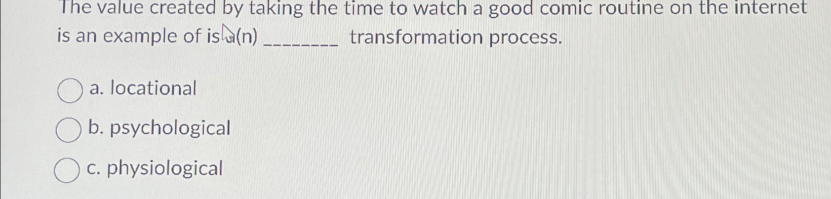  The value created by taking the time to watch a good