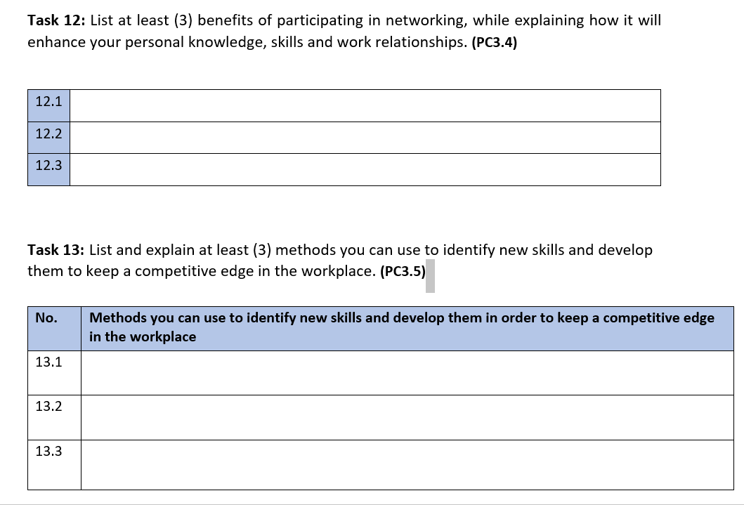 that you have received from your assessor. Also, assess how the feedback