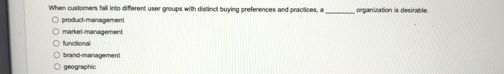  When customers fall into different user groups with distinct buying preferences