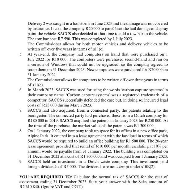 Elt urgently required an additional machine for use in its manufacturing process