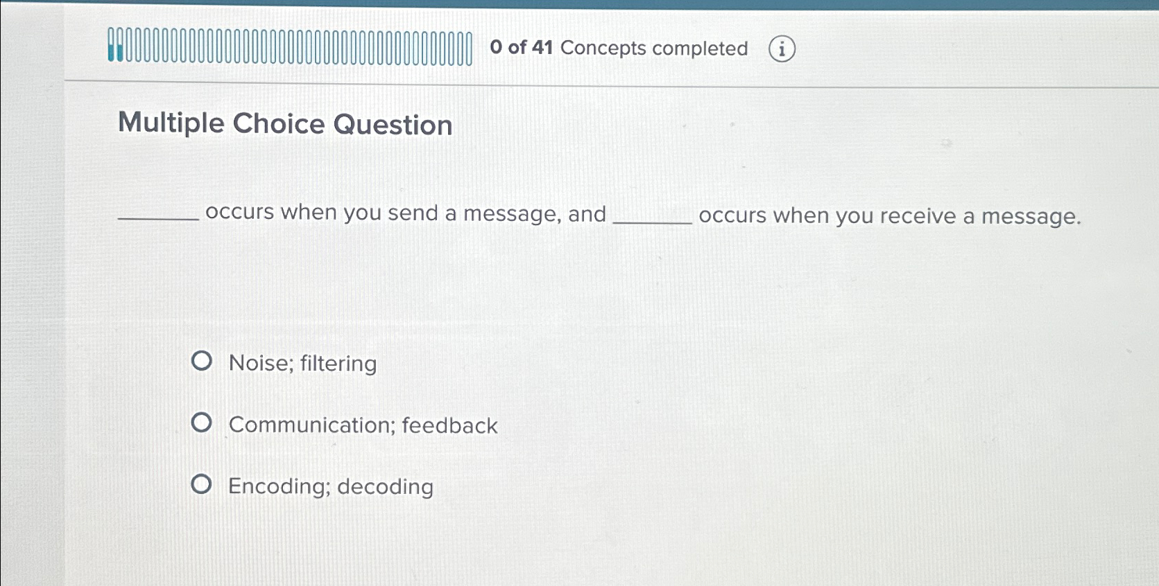  Multiple Choice Question occurs when you send a message, and occurs