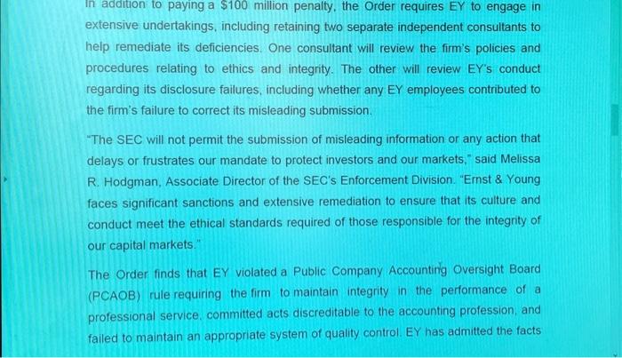 Pay $100 Million Penalty for Employees Cheating on CPA Ethics Exams and