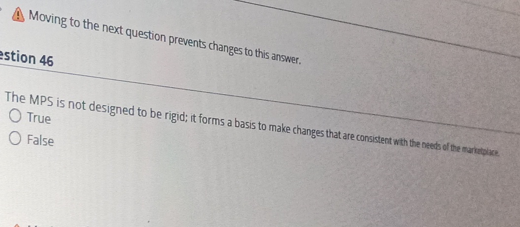  Moving to the next question prevents changes to this answer. estion