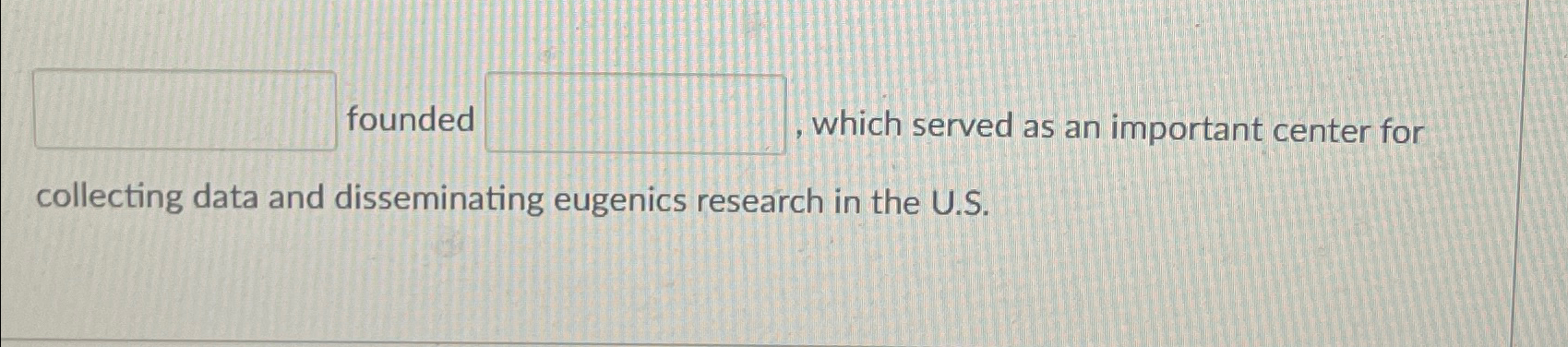  founded which served as an important center for collecting data and