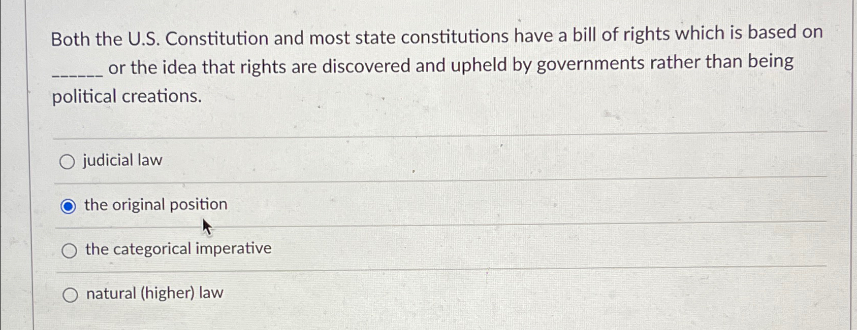 Both the U.S. Constitution and most state constitutions have a bill