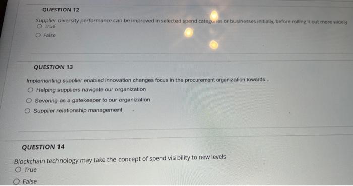  Supplier diversity performance can be improved in selected spend categories or