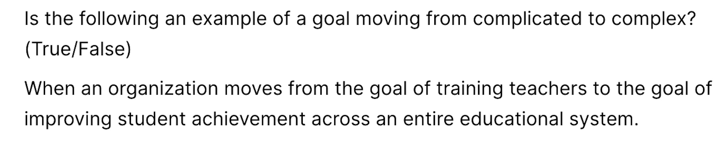 strategy attempts to simplify complex problems in order to develop clear solutions.
