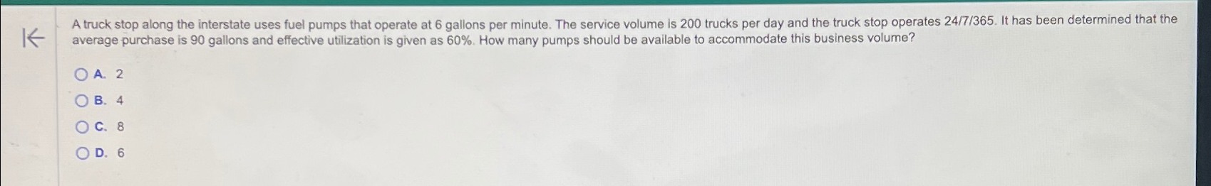  average purchase is 90 gallons and effective utilization is given as