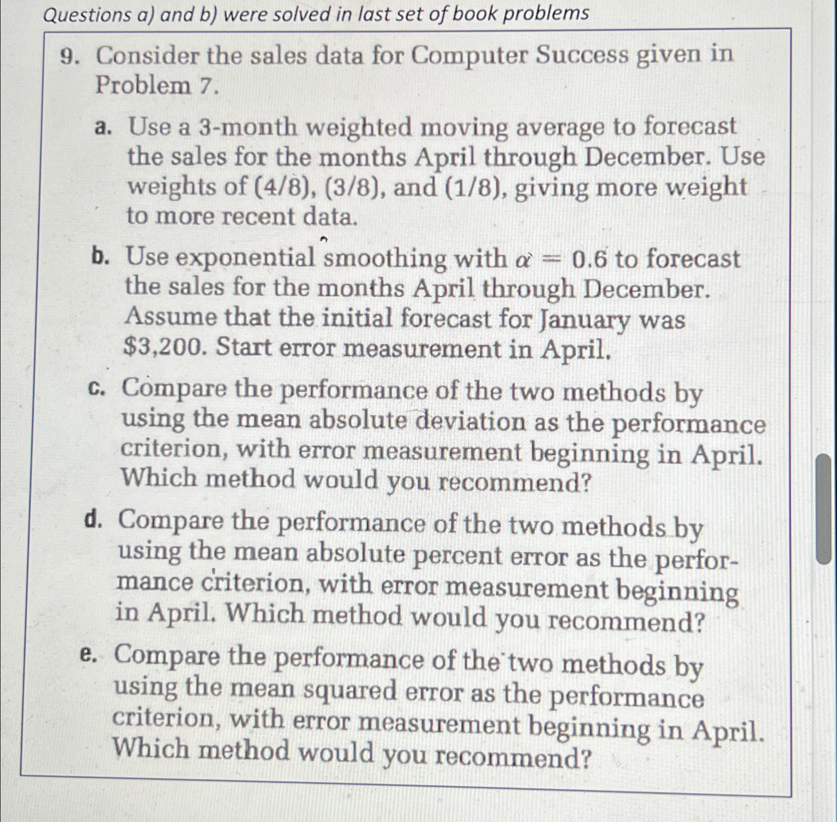  Questions a) and b) were solved in last set of book