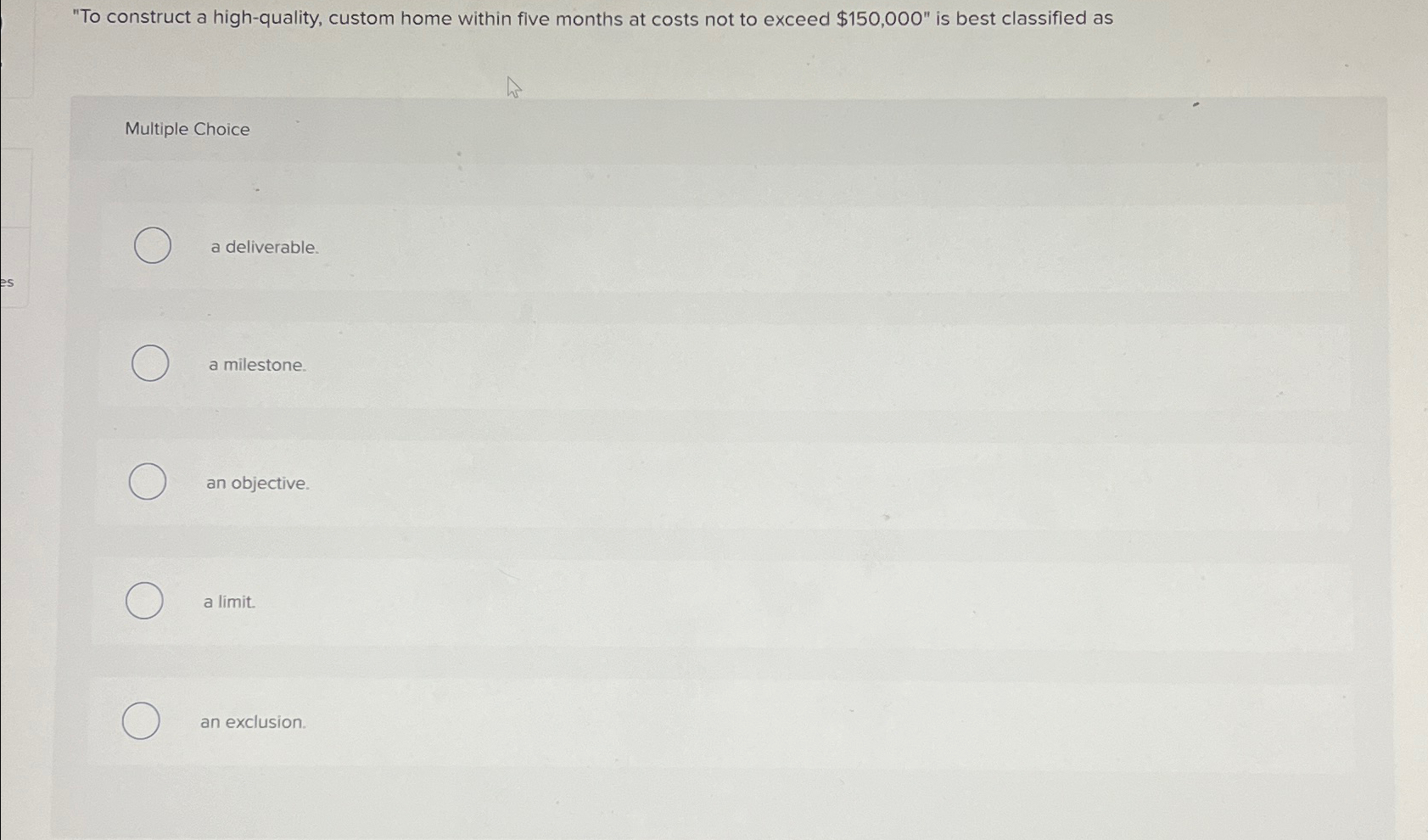  "To construct a high-quality, custom home within five months at costs