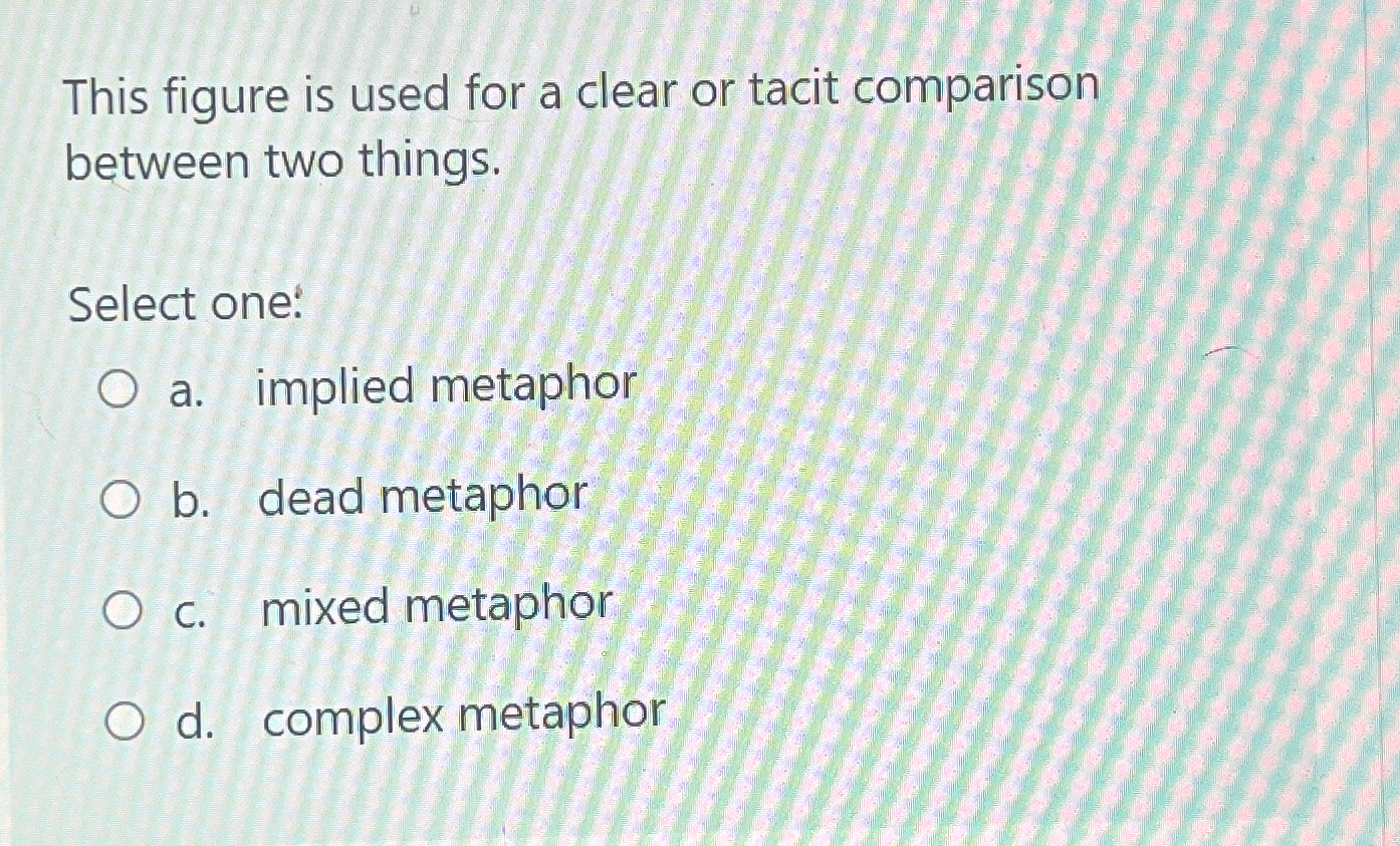 This figure is used for a clear or tacit comparison between