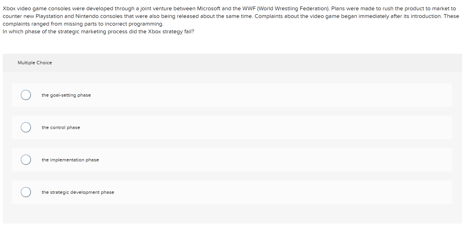  complaints ranged from missing parts to incorrect programming. In which phase