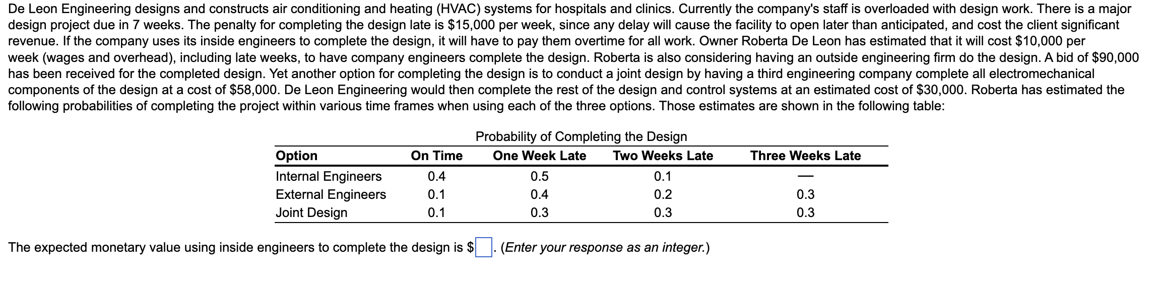 4 parts De Leon Engineering designs and constructs air conditioning and heating