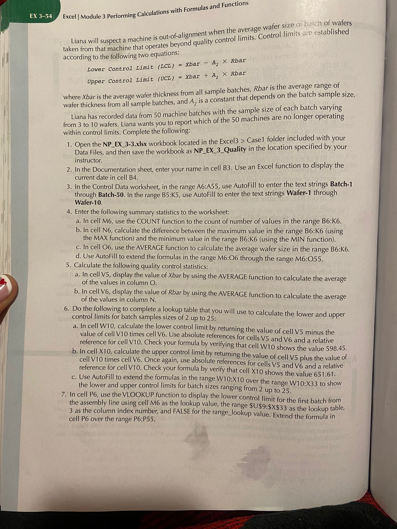  EX 3-54 Excel | Module 3 Performing Calculations with Formulas and