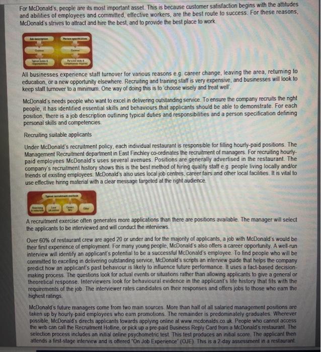 Resource Management, use suitable examples to appraise the impact of the following