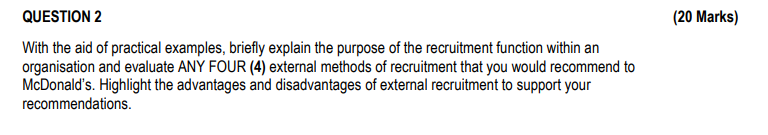 Recruiting, selecting, and training for success The importance of recruitment For McDonald's,
