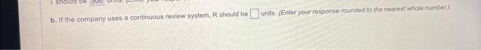 operates 50 weeks per year. Management is trying to determine an inventory