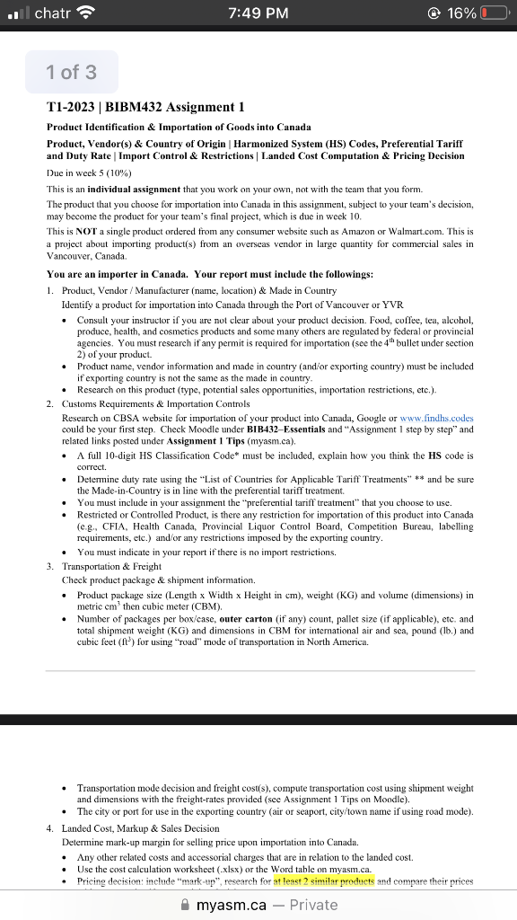 Answer the following report as I have no knowledge about supply chain