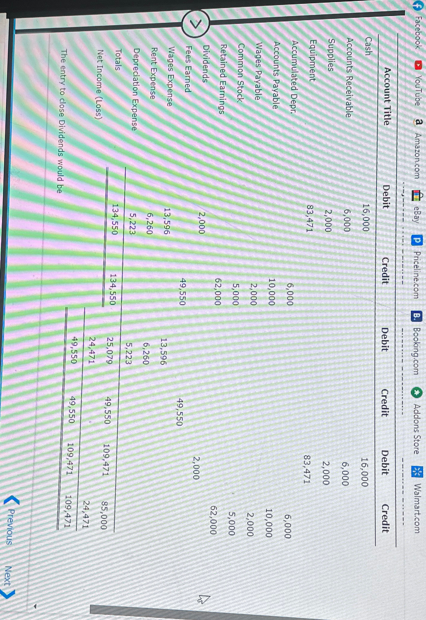  Facebook YouTube a Amazonicom eBay Priceline,com B. Booking.com Addons Store Walmart.com