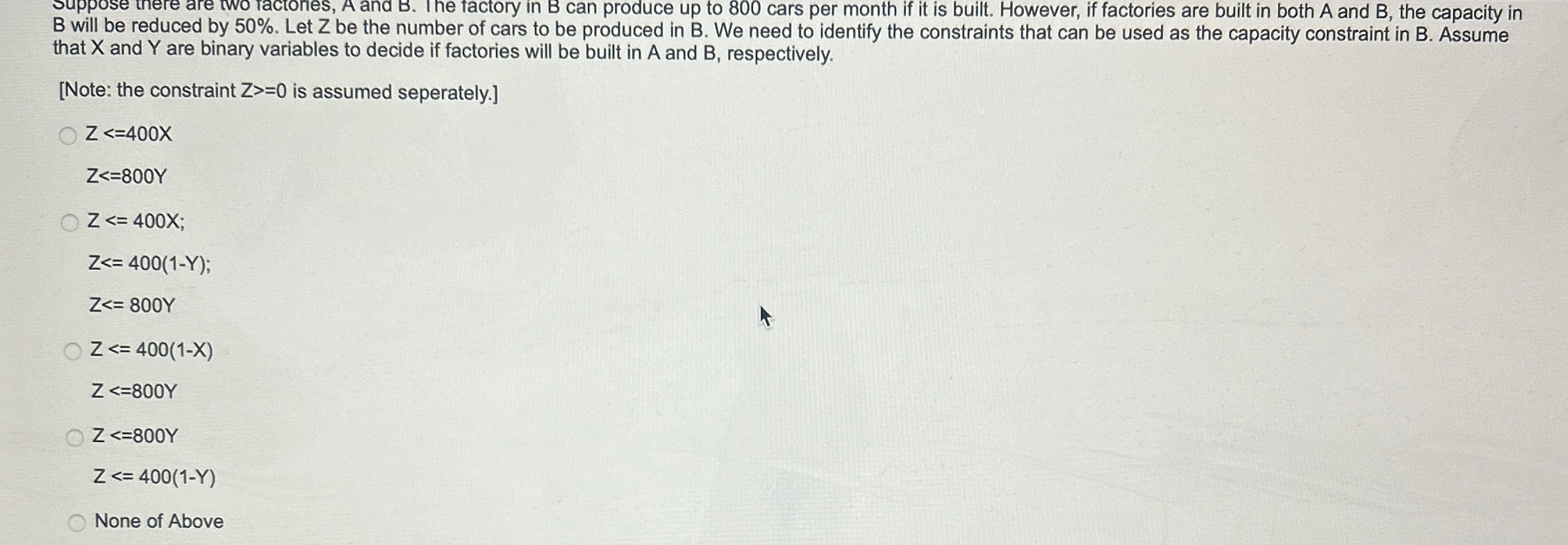  B will be reduced by 50%. Let Z be the number