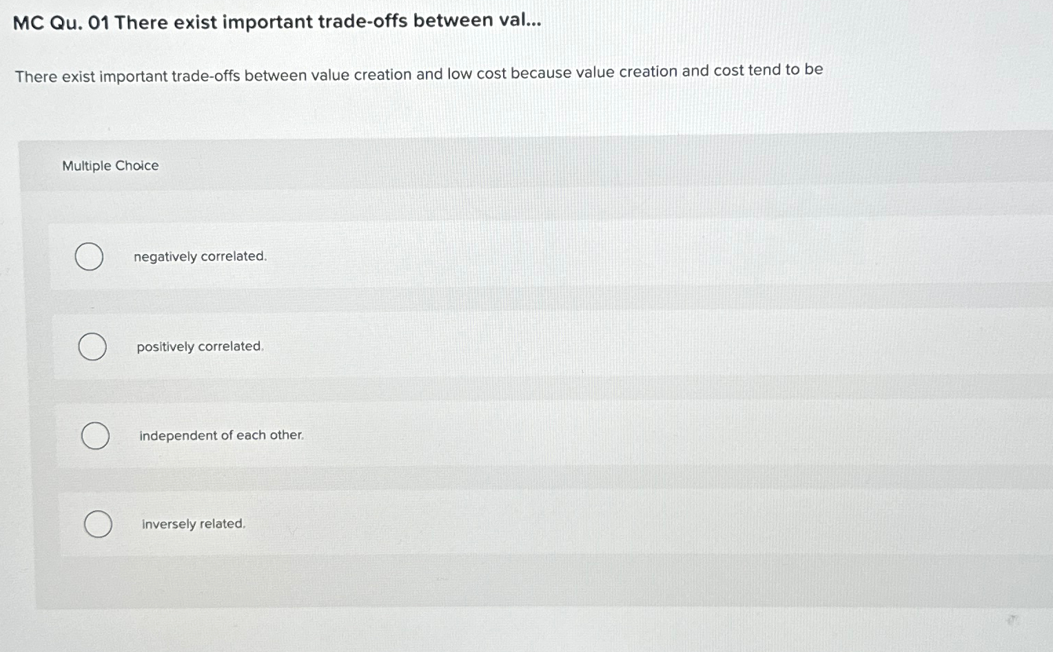  MC Qu.01 There exist important trade-offs between val... There exist important