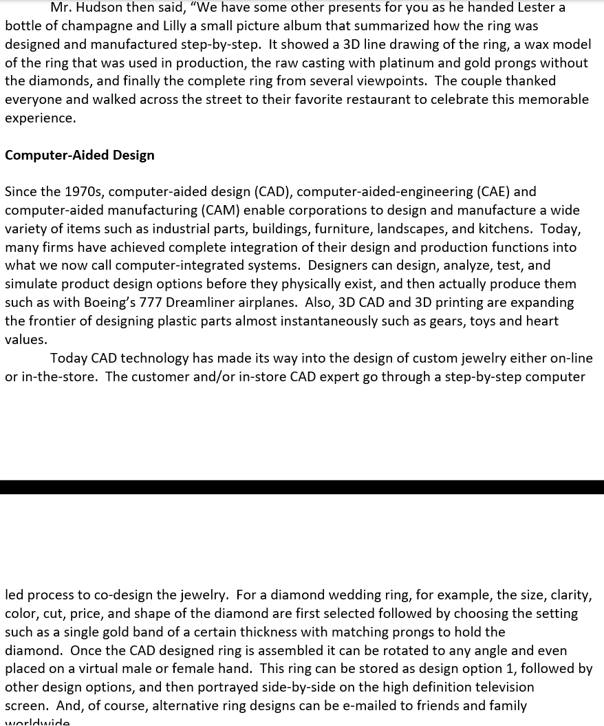 2. What are the risks of CAD technology from the customer's standpoint?