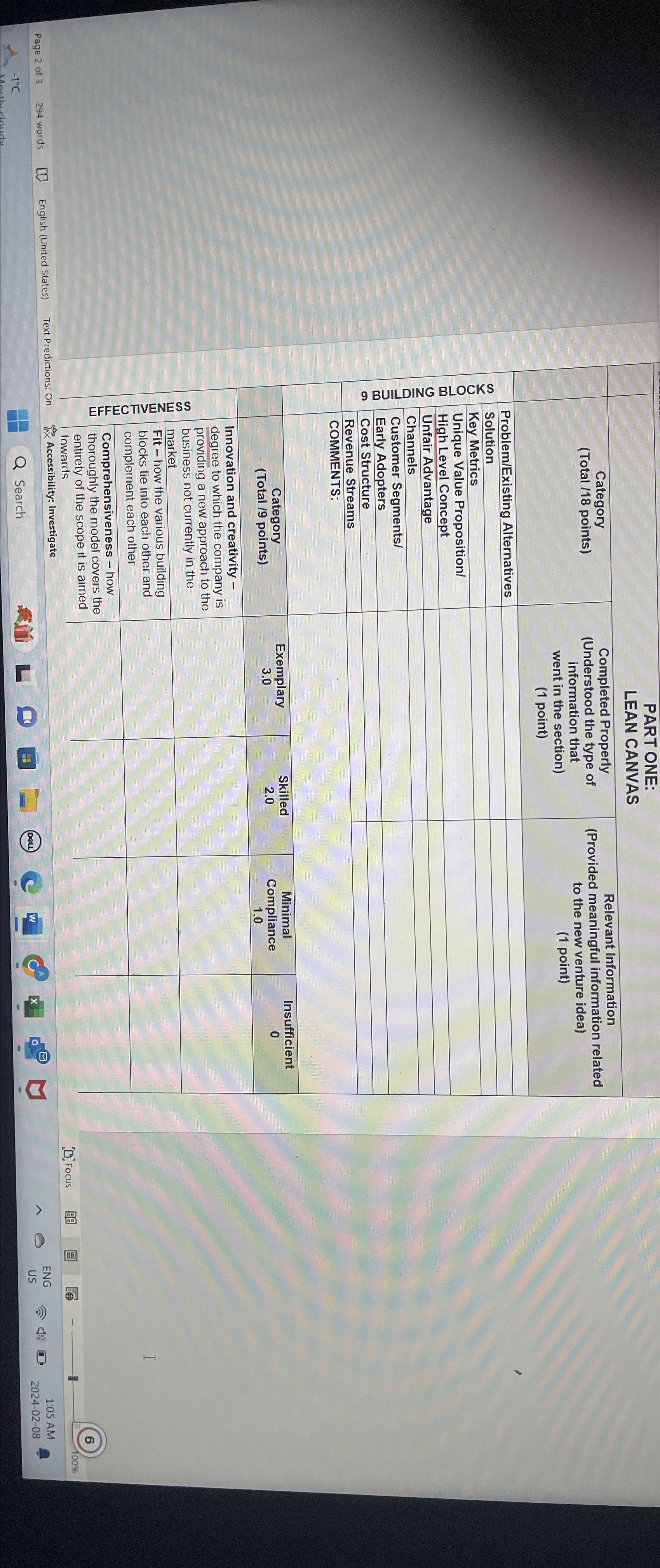  PART ONE: LEAN CANVAS 