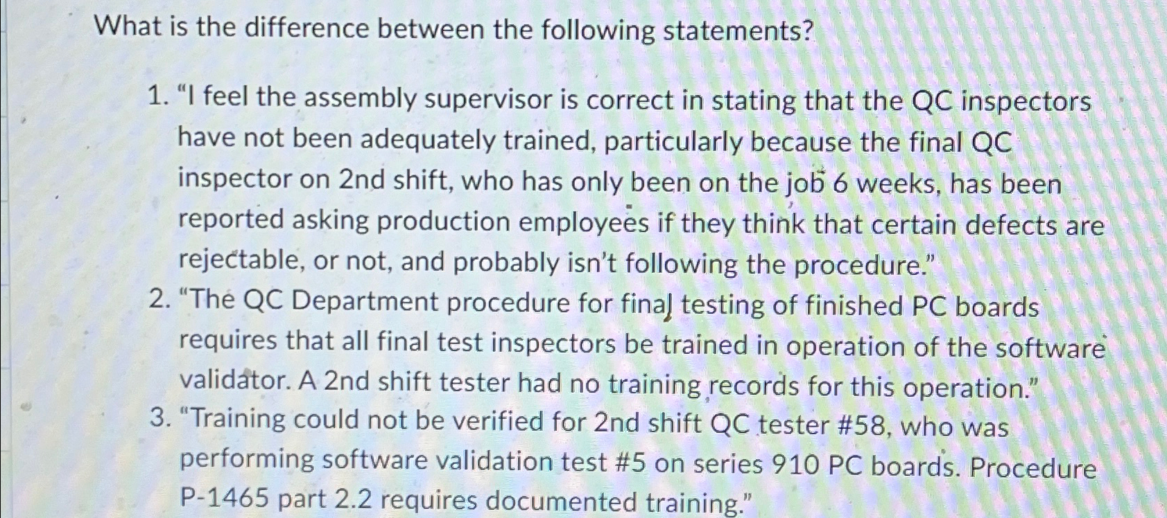  What is the difference between the following statements? "I feel the