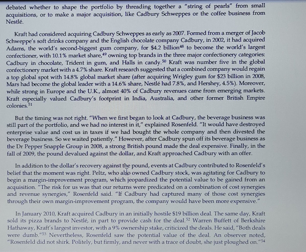  debated whether to shape the portfolio by threading together a "string