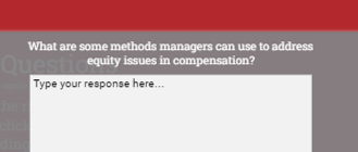  What are some methods managers can use to address equity issues