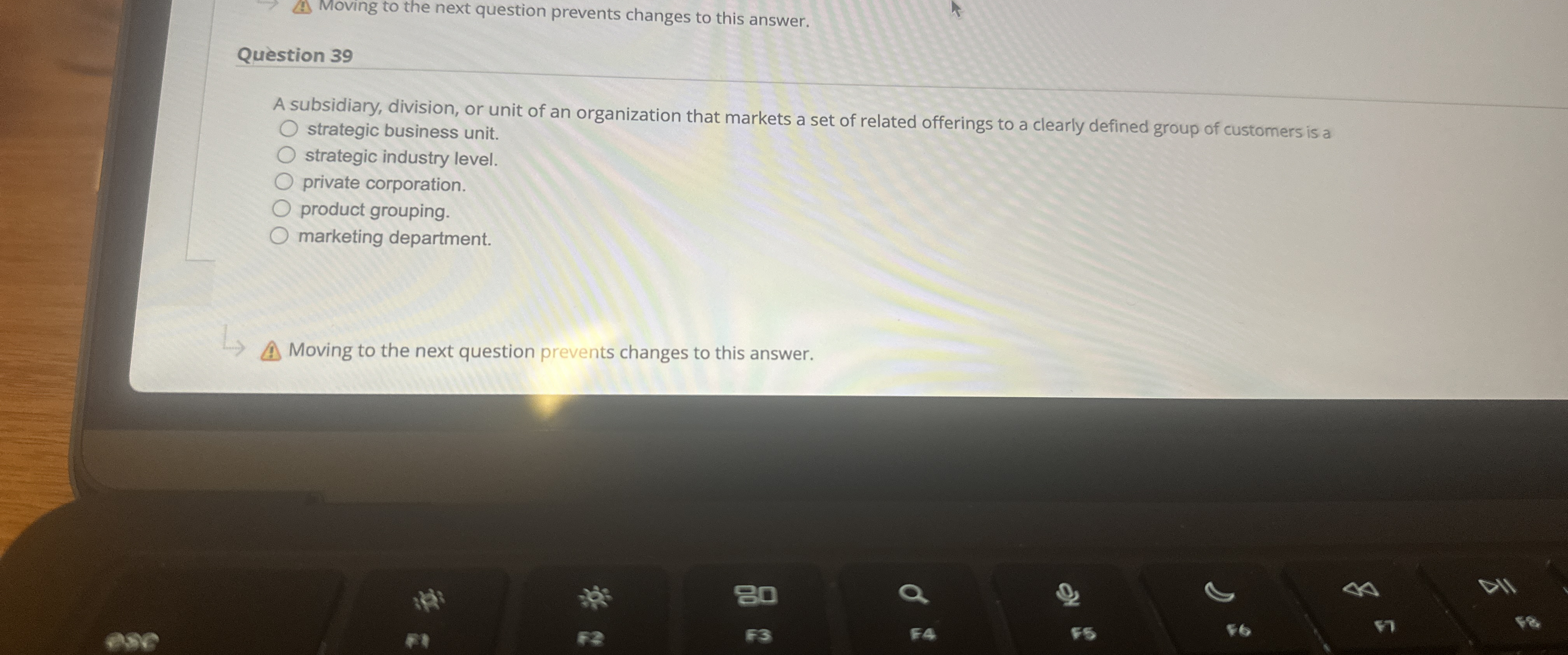  Moving to the next question prevents changes to this answer. Qustion