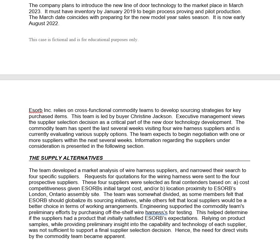selection analysis, sourcing risk management plan, evaluation of single sourcing versus multiple