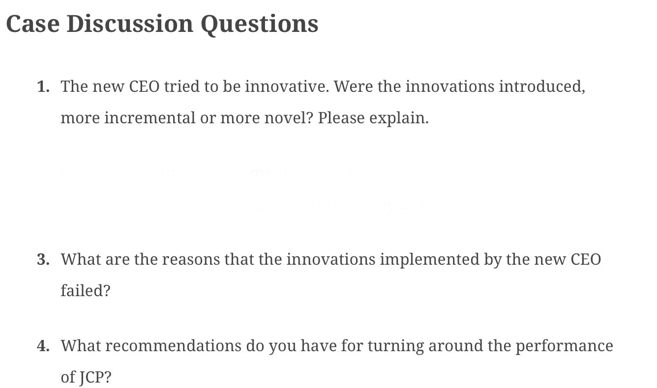  Former CEO Ron Johnson designed and tried to implement a new