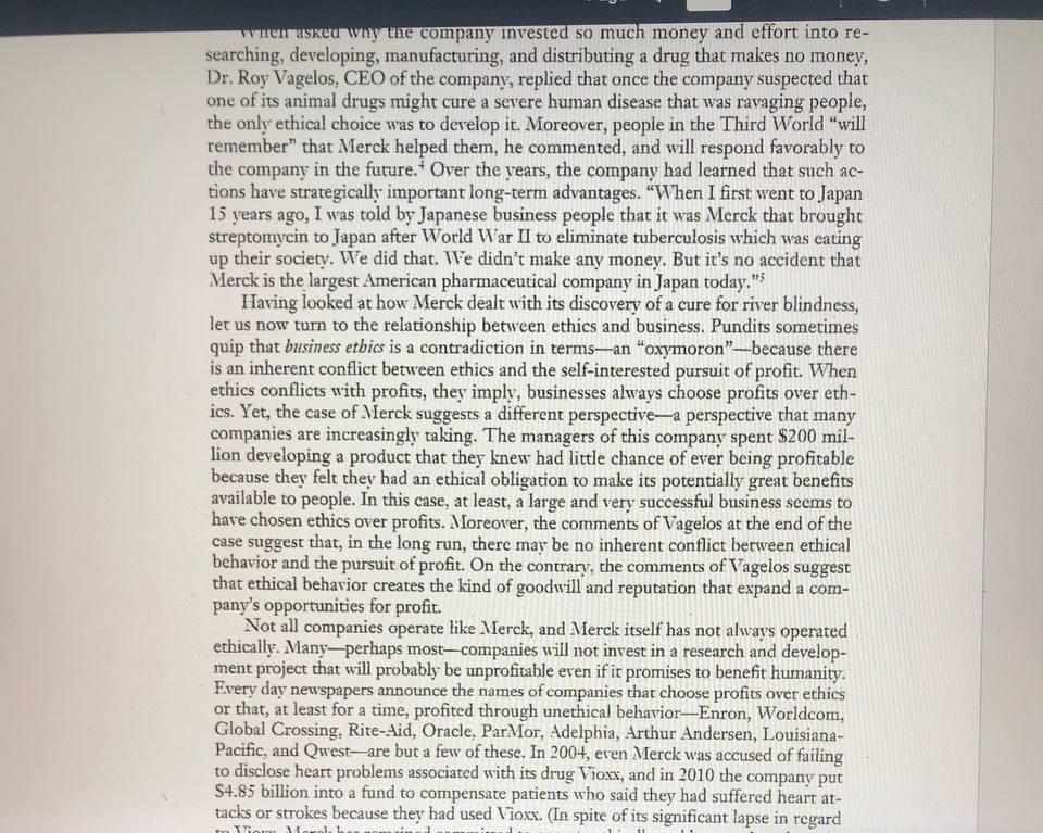 agree with how Merck handled the Issues? If not, explain why. fiu-