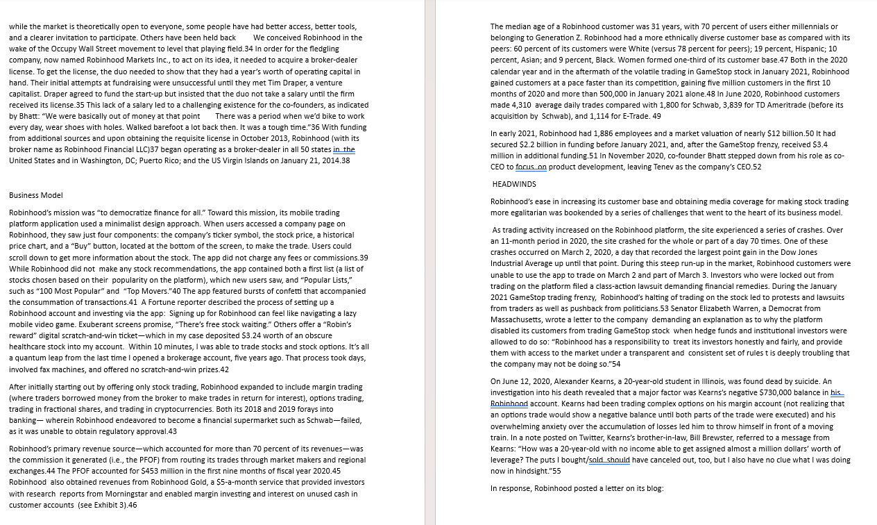 analysis THE SECURITIES BROKERAGE INDUSTRY Brokerages, which were essentially trading platforms that