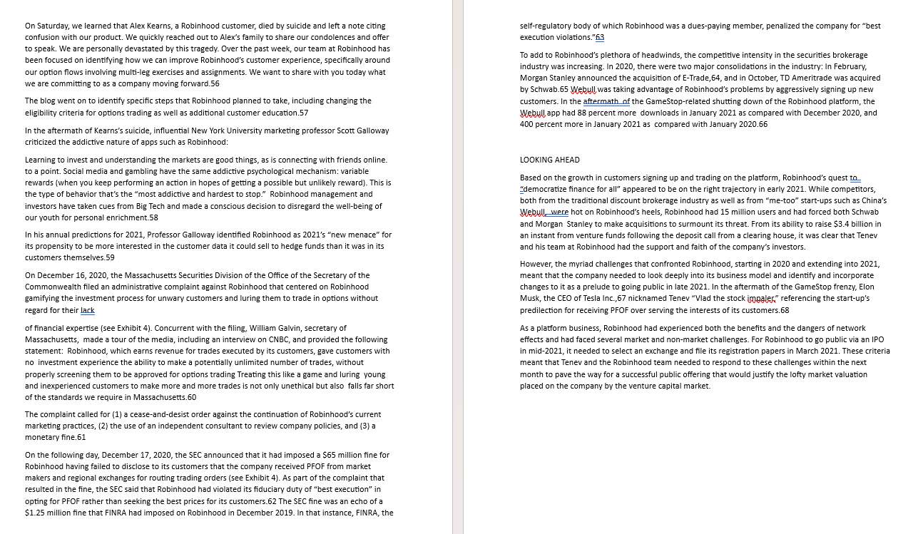 facilitated the buying and selling of securities, routed orders to a variety