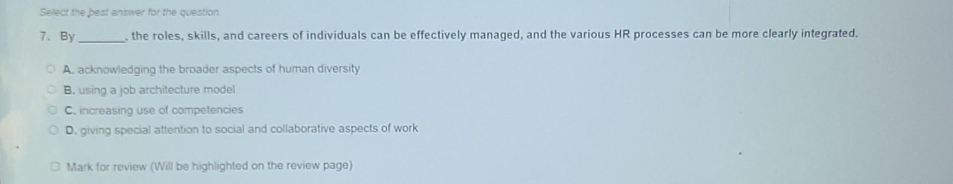C. panel D. behavioural description Select the pest answer for the question.