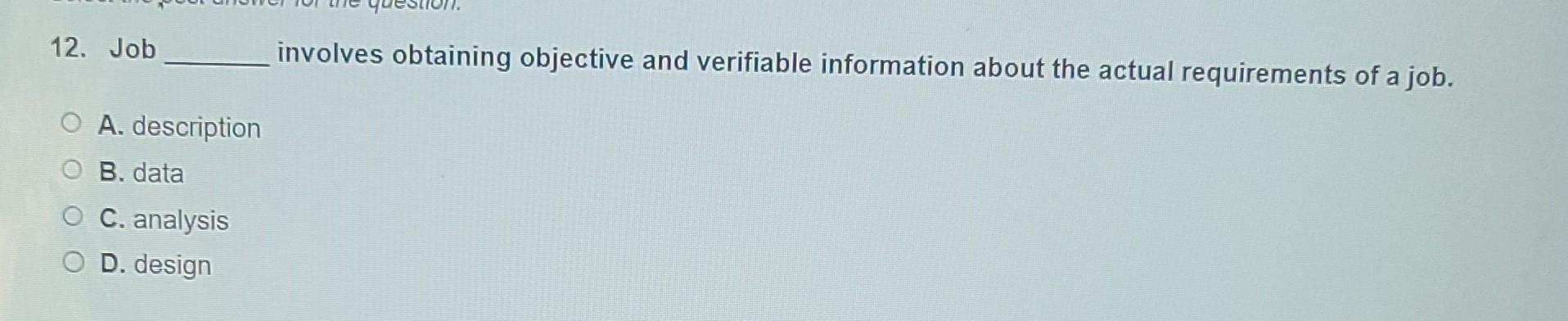 abilities. D. experience and physical description. 6. Dramatic shifts in the composition