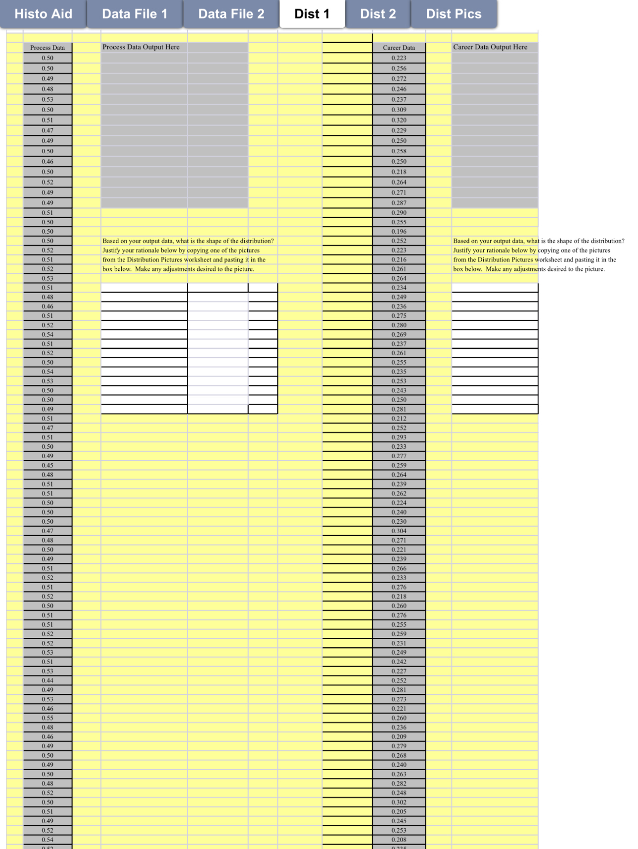  Histo Aid Data File 1 Data File 2 Dist 1 Dist