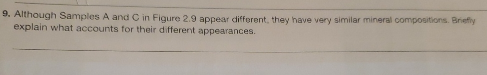  Although Samples A and C in Figure 2.9 appear different, they