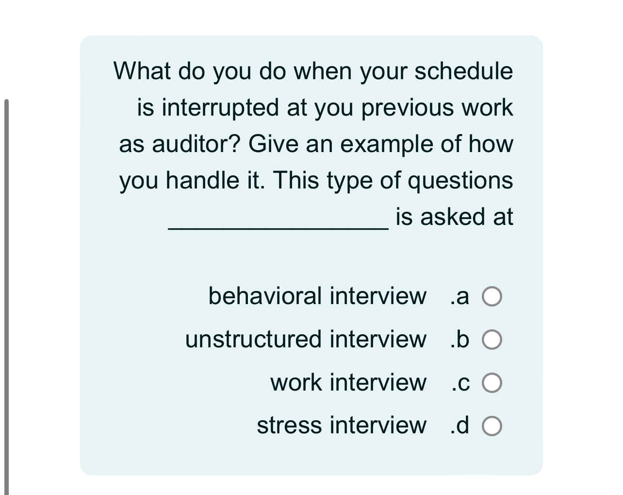  What do you do when your schedule is interrupted at you