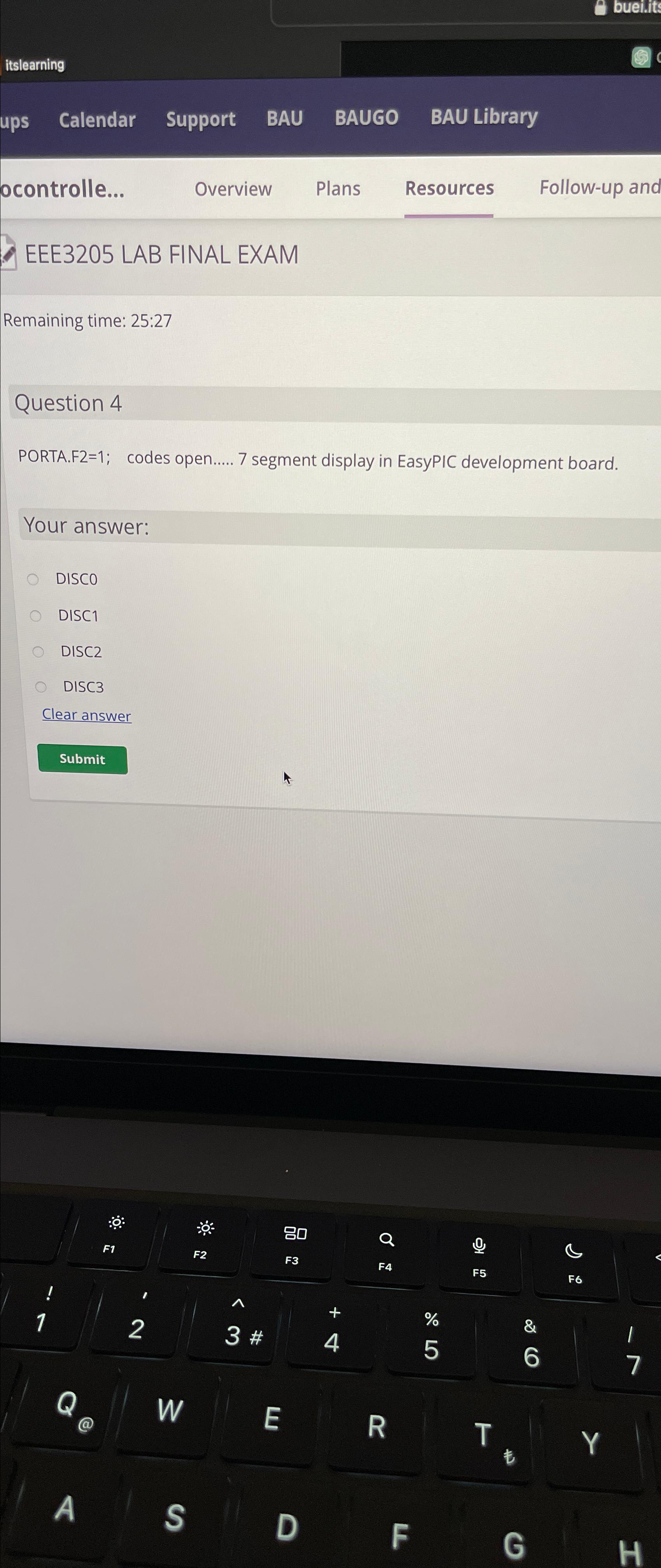  itslearning Calendar Support BAU BAUGO BAU Library ocontrolle... Overview Plans Resources