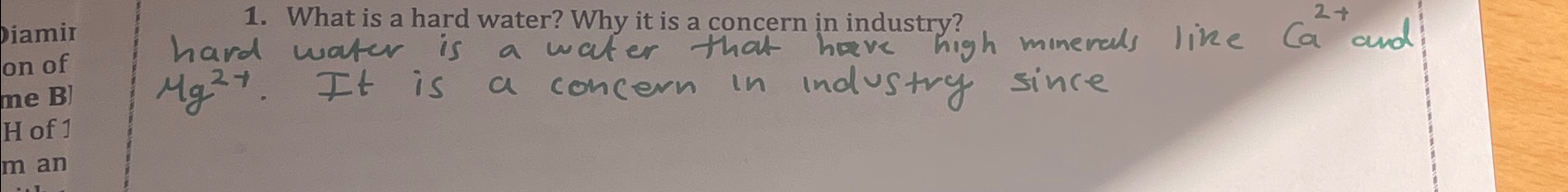  What is a hard water? Why it is a concern in