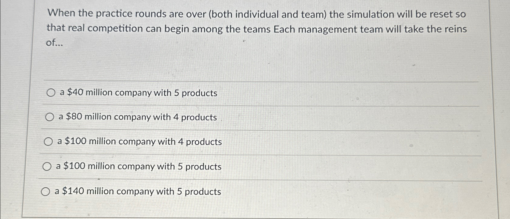  When the practice rounds are over (both individual and team) the