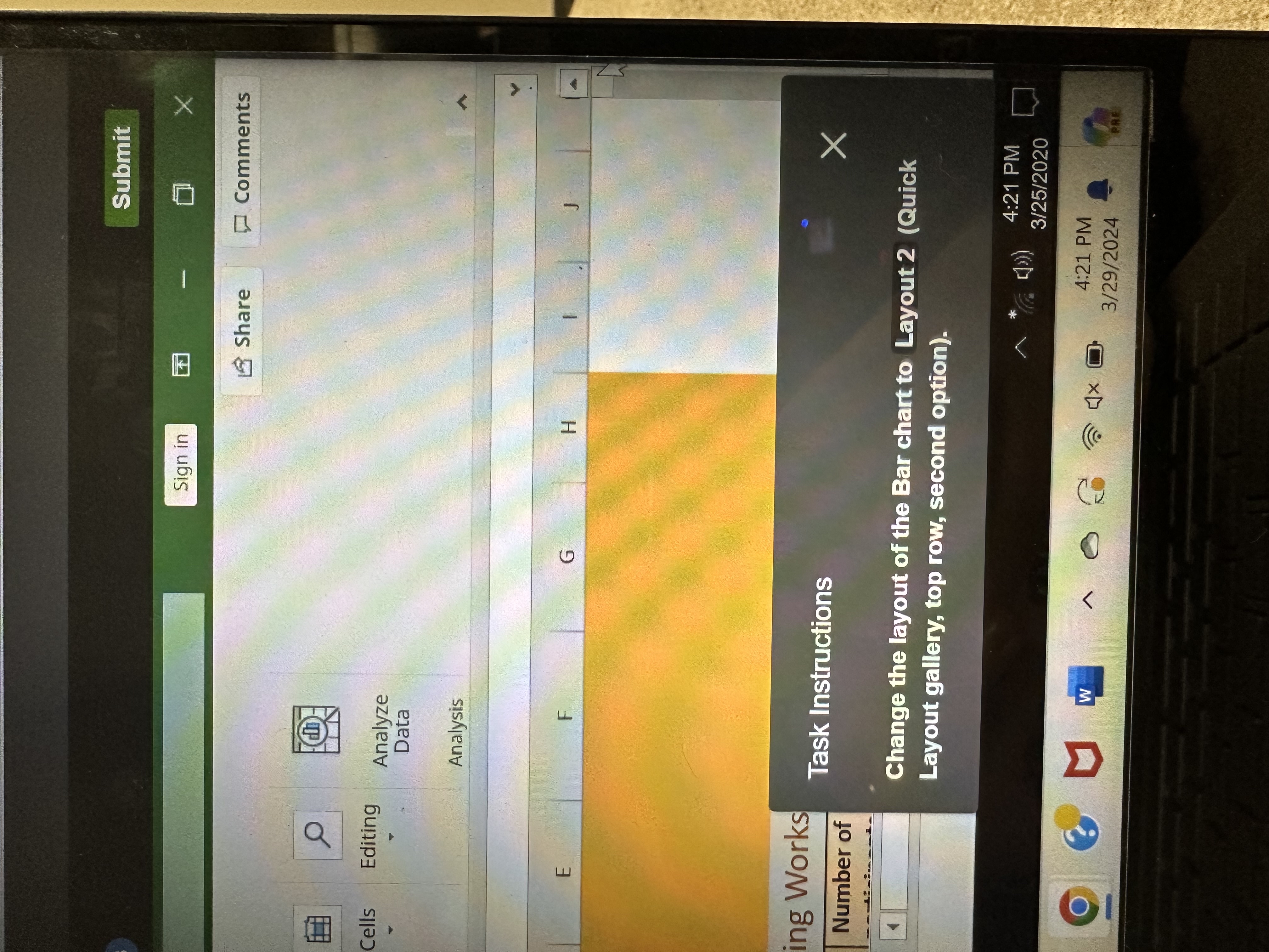  Submit Sign in Share Comments Analyze Data Analysis Analysis E F