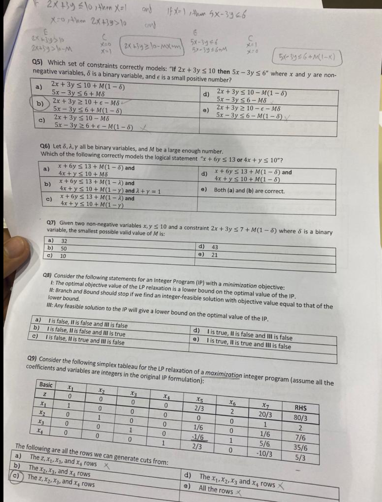  2x+3y10, then x=1 1f x=1, then 5x-3y6 x=0, then 2x+3y>10 ant